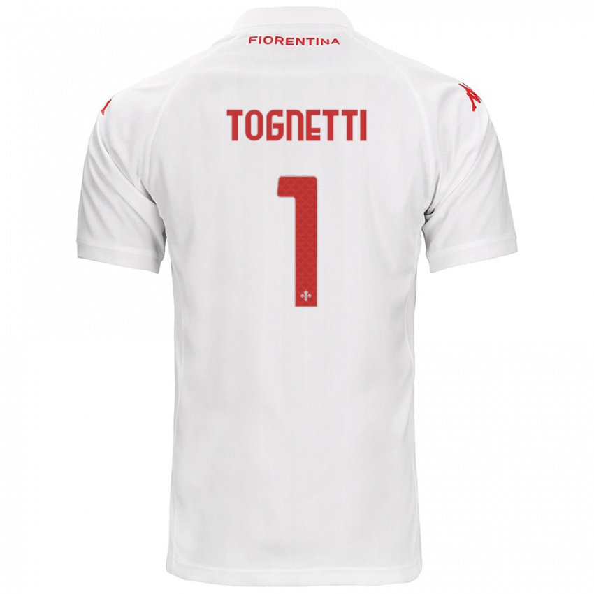 Bambino Maglia Laerte Tognetti #1 Bianco Kit Gara Away 2024/25 Maglietta