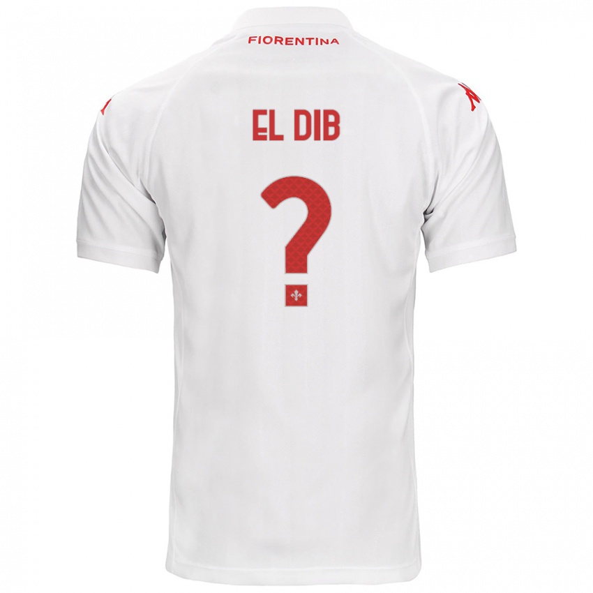 Bambino Maglia Karim El Dib #0 Bianco Kit Gara Away 2024/25 Maglietta