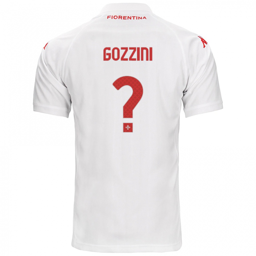 Bambino Maglia Gozzini #0 Bianco Kit Gara Away 2024/25 Maglietta