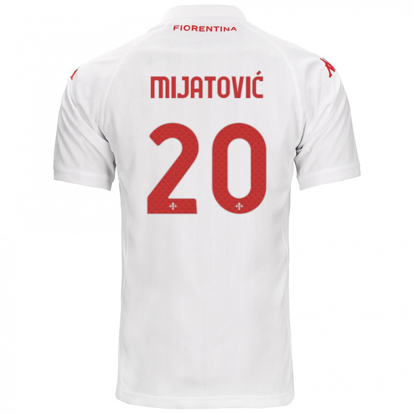 Bambino Maglia Milica Mijatović #20 Bianco Kit Gara Away 2024/25 Maglietta