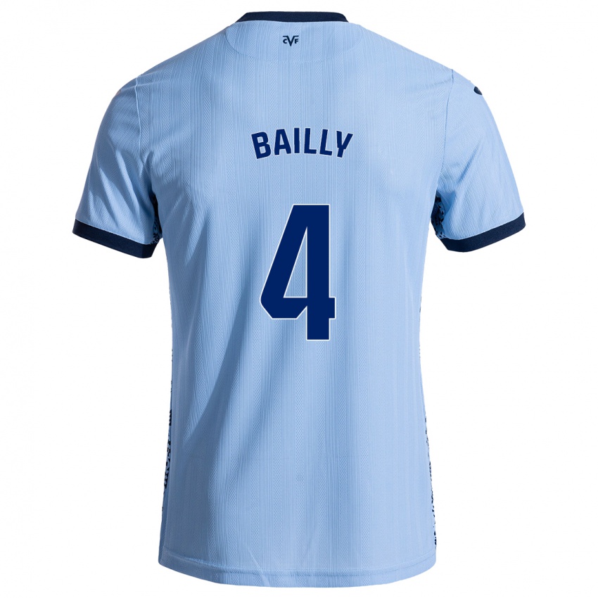 Bambino Maglia Eric Bailly #4 Azzurro Cielo Kit Gara Away 2024/25 Maglietta