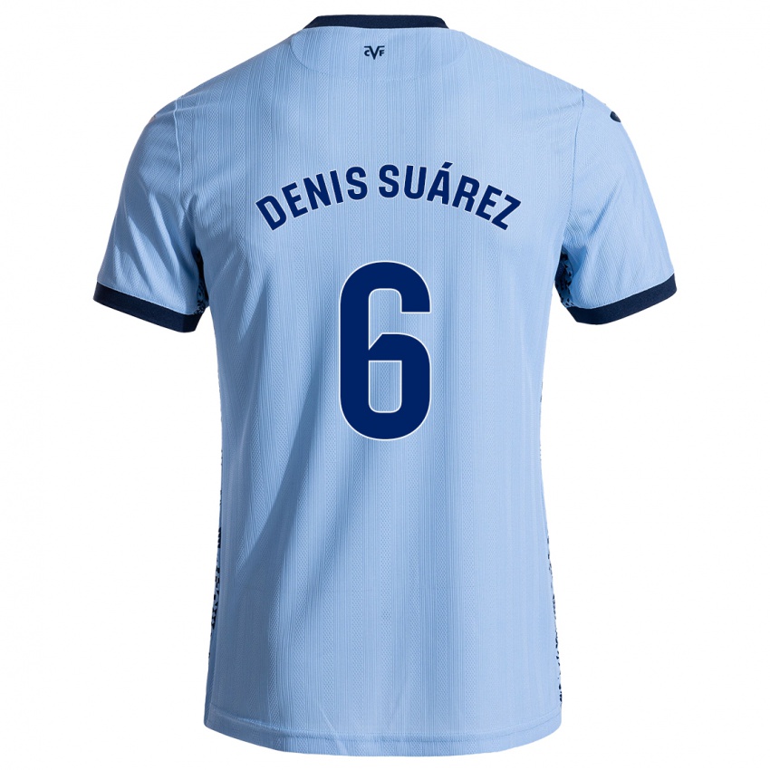 Bambino Maglia Denis Suárez #6 Azzurro Cielo Kit Gara Away 2024/25 Maglietta