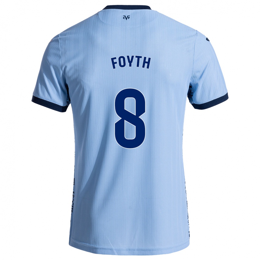 Bambino Maglia Juan Foyth #8 Azzurro Cielo Kit Gara Away 2024/25 Maglietta