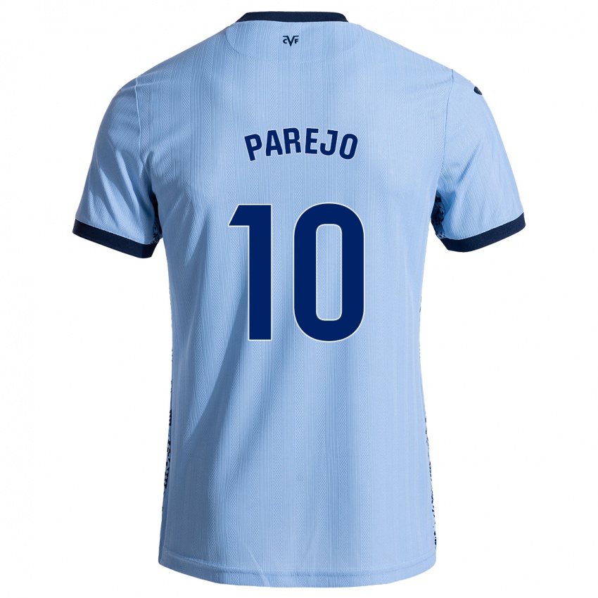 Bambino Maglia Dani Parejo #10 Azzurro Cielo Kit Gara Away 2024/25 Maglietta