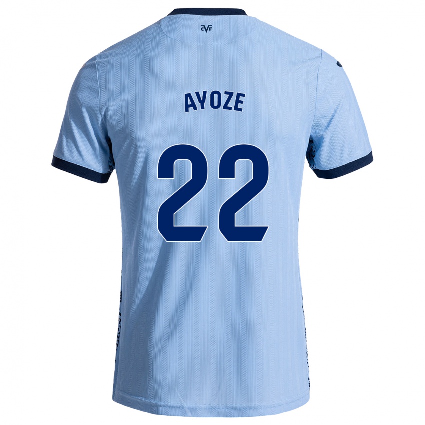 Bambino Maglia Ayoze Pérez #22 Azzurro Cielo Kit Gara Away 2024/25 Maglietta