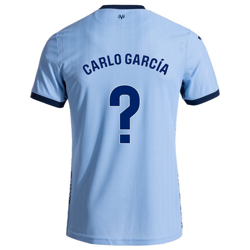 Bambino Maglia Carlo García #0 Azzurro Cielo Kit Gara Away 2024/25 Maglietta