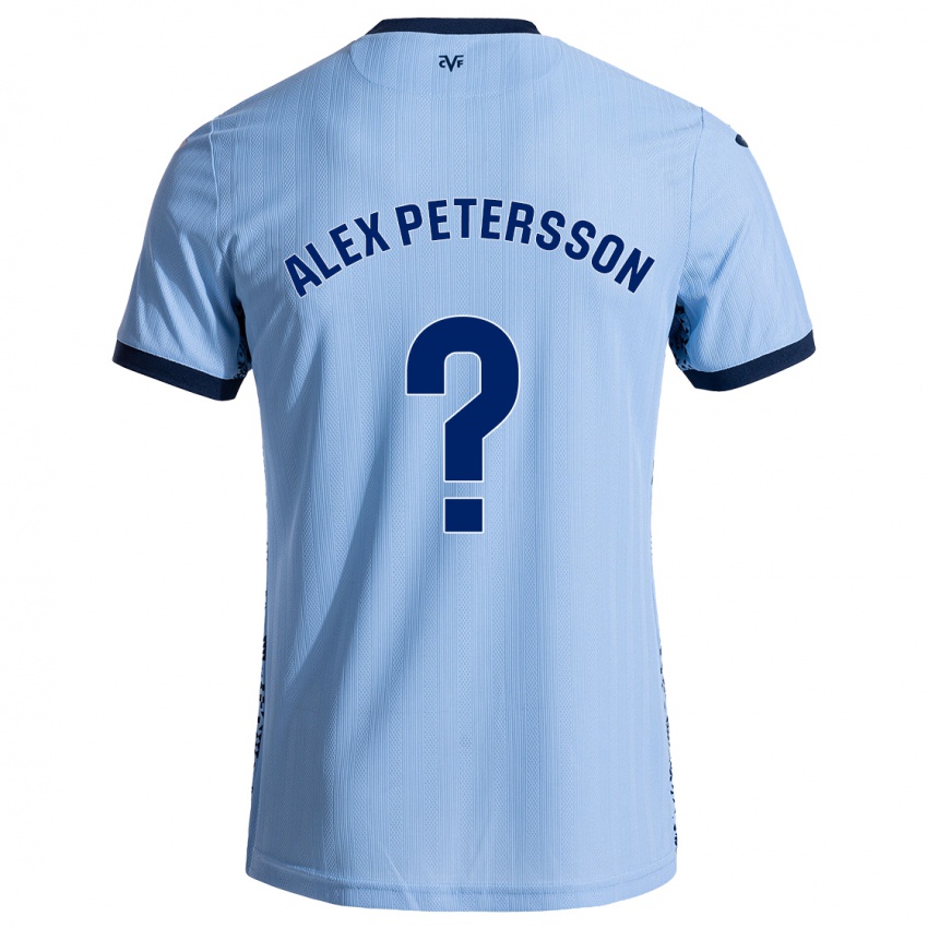 Bambino Maglia Max Alex Petersson #0 Azzurro Cielo Kit Gara Away 2024/25 Maglietta