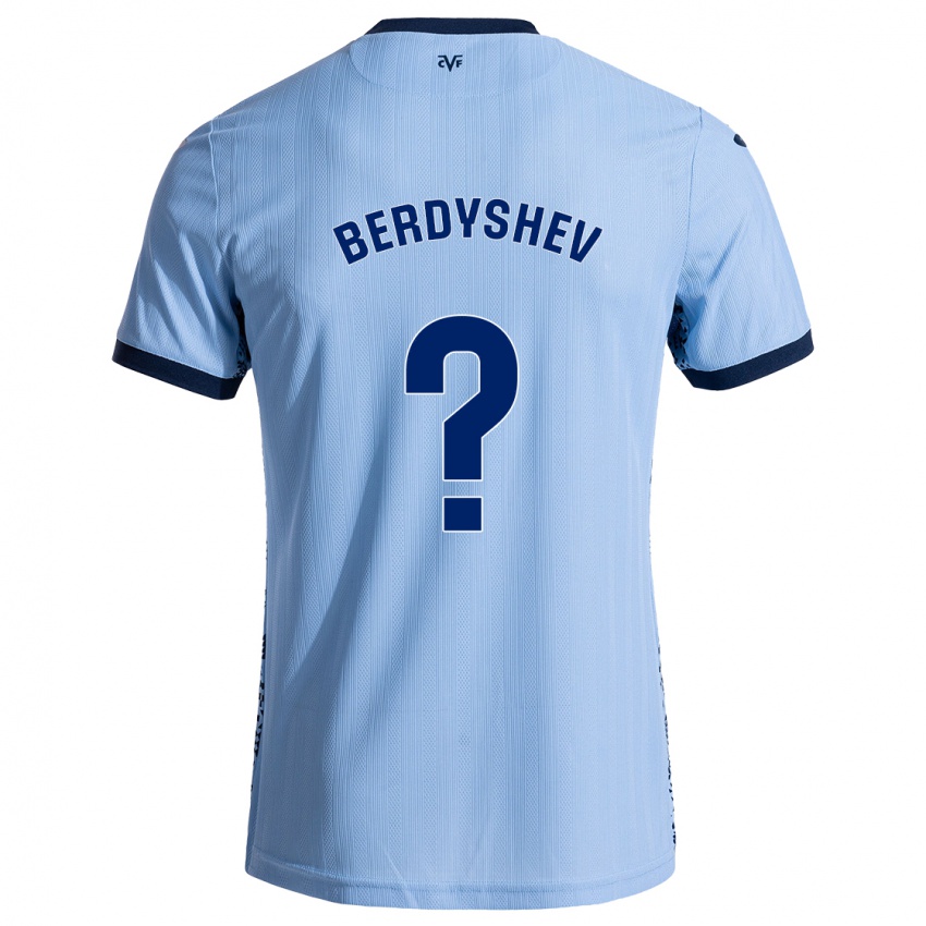 Bambino Maglia Tikhon Berdyshev #0 Azzurro Cielo Kit Gara Away 2024/25 Maglietta