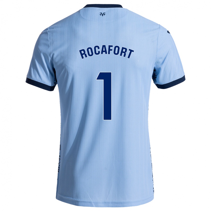 Bambino Maglia Rodrigo Rocafort #1 Azzurro Cielo Kit Gara Away 2024/25 Maglietta