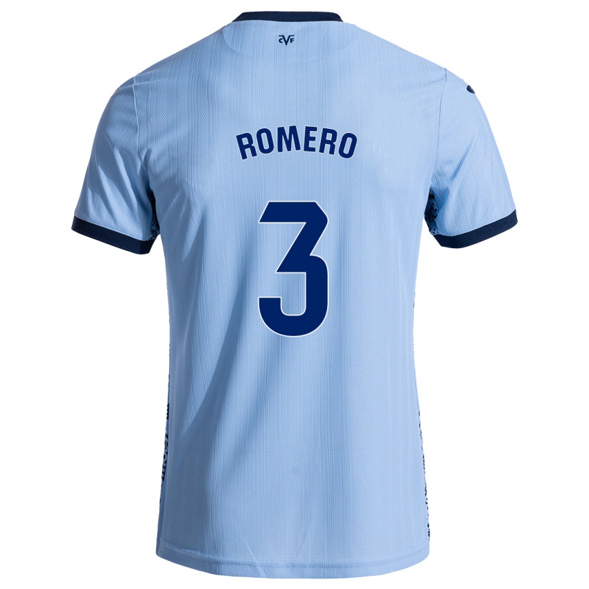 Bambino Maglia Cristo Romero #3 Azzurro Cielo Kit Gara Away 2024/25 Maglietta