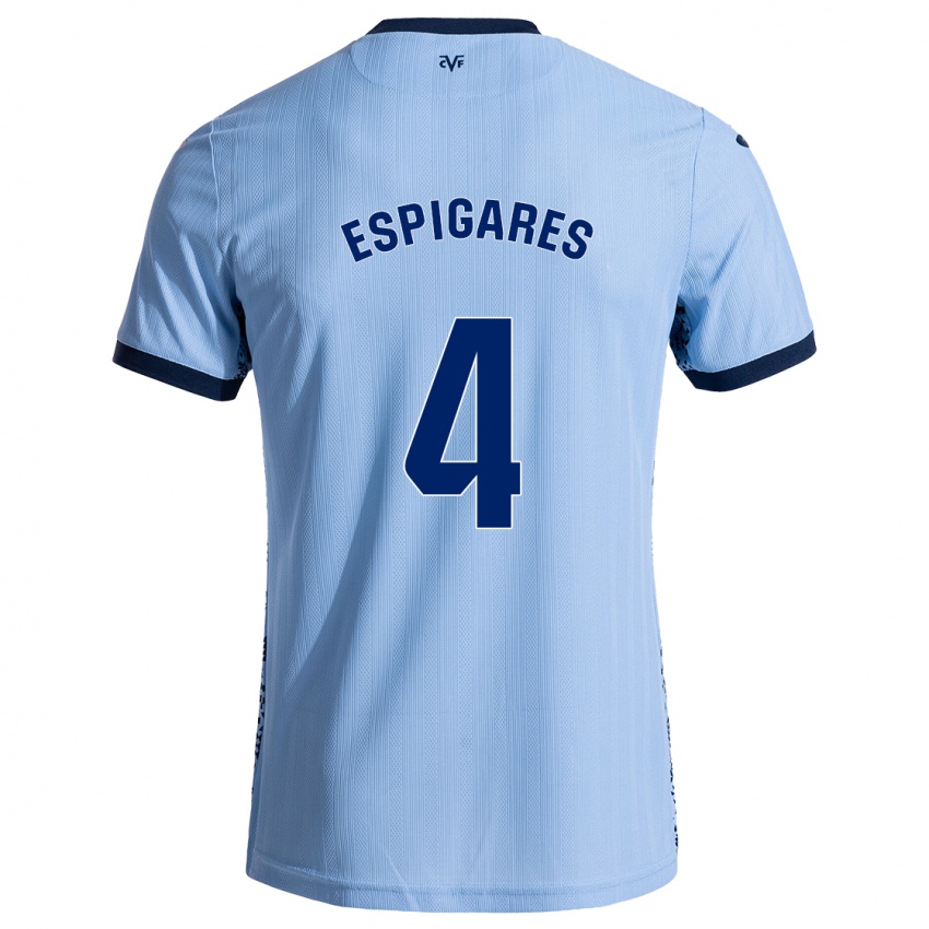 Bambino Maglia Antonio Espigares #4 Azzurro Cielo Kit Gara Away 2024/25 Maglietta