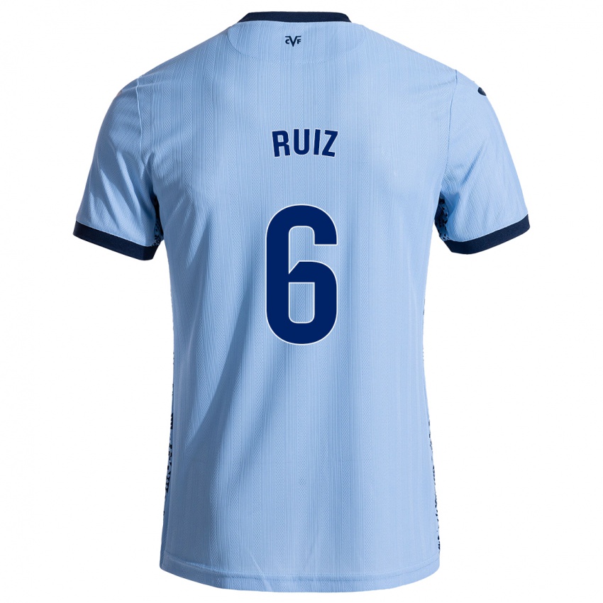 Bambino Maglia Joan Ruiz #6 Azzurro Cielo Kit Gara Away 2024/25 Maglietta