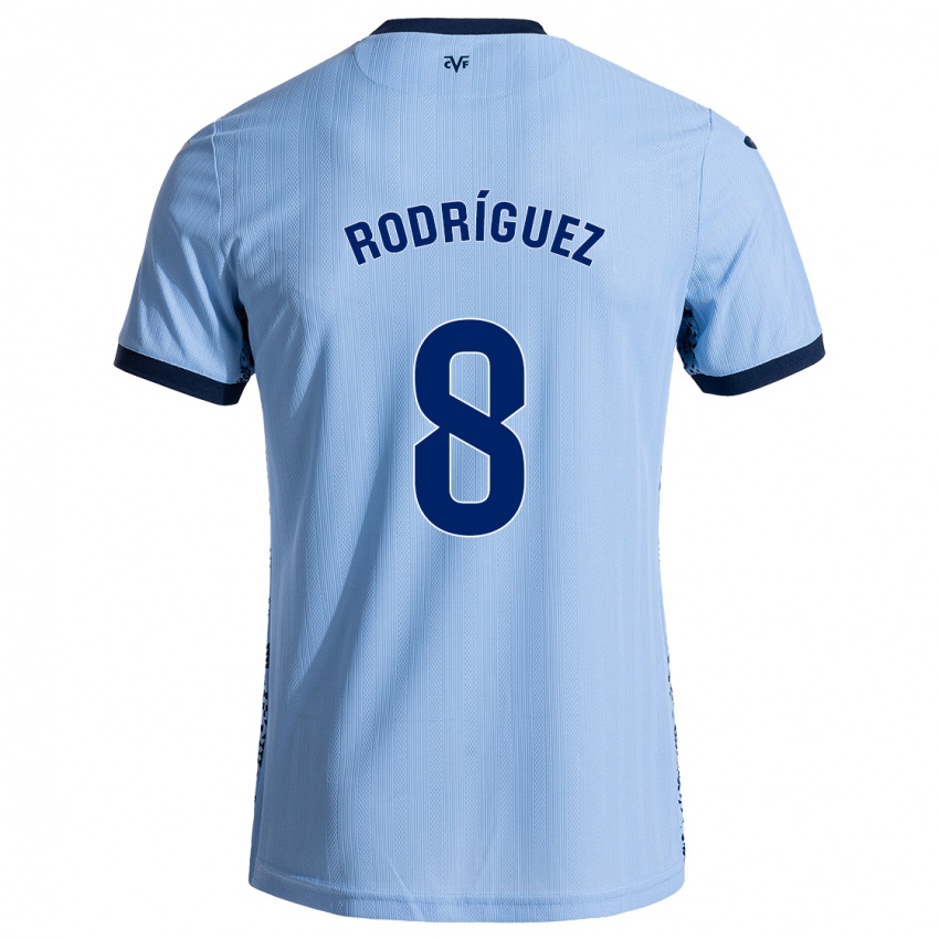 Bambino Maglia Unai Rodríguez #8 Azzurro Cielo Kit Gara Away 2024/25 Maglietta