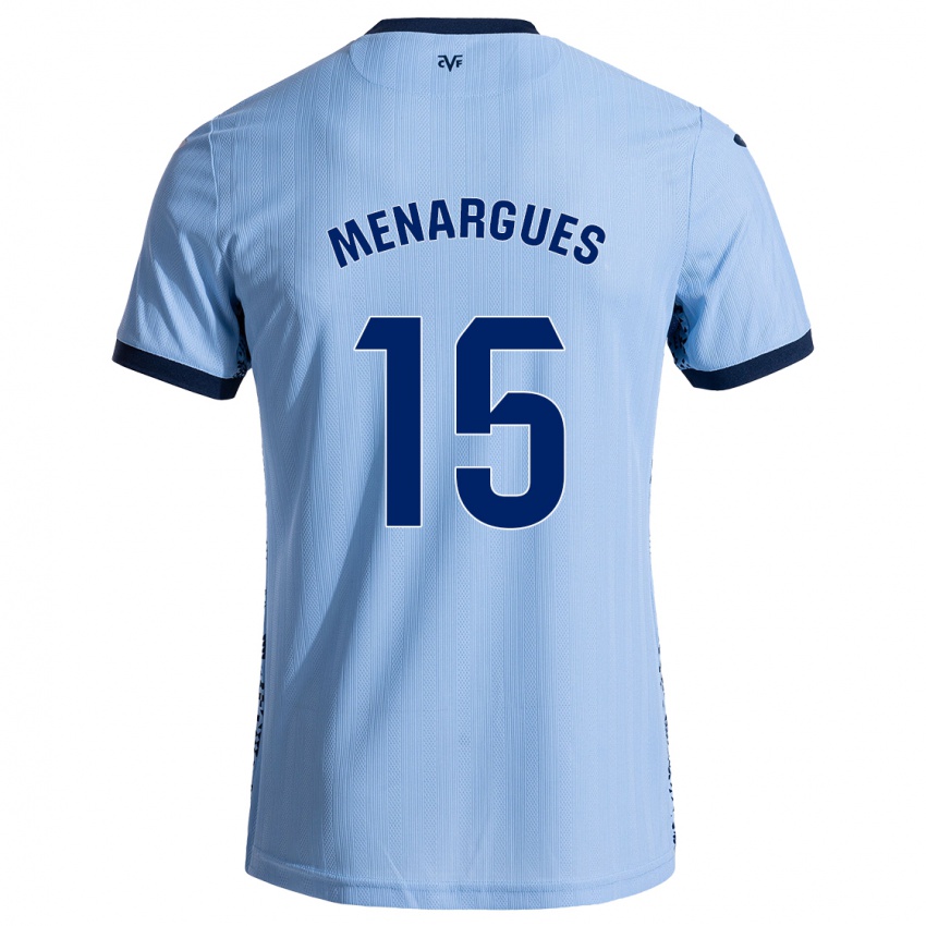 Bambino Maglia Joseda Menargues #15 Azzurro Cielo Kit Gara Away 2024/25 Maglietta