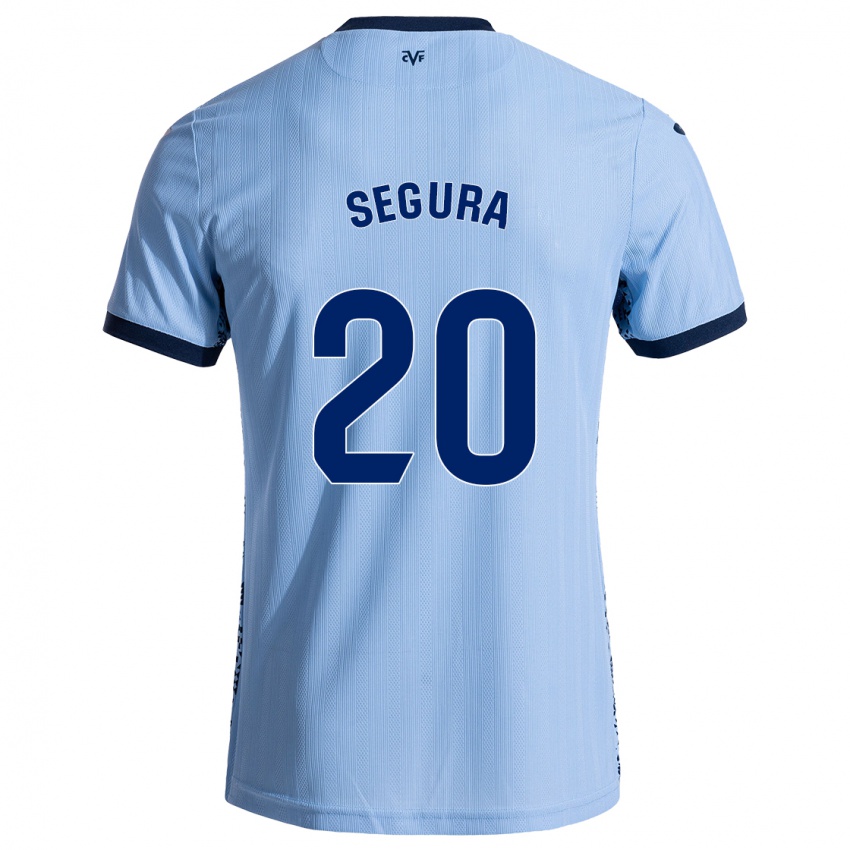 Bambino Maglia Carlos Segura #20 Azzurro Cielo Kit Gara Away 2024/25 Maglietta