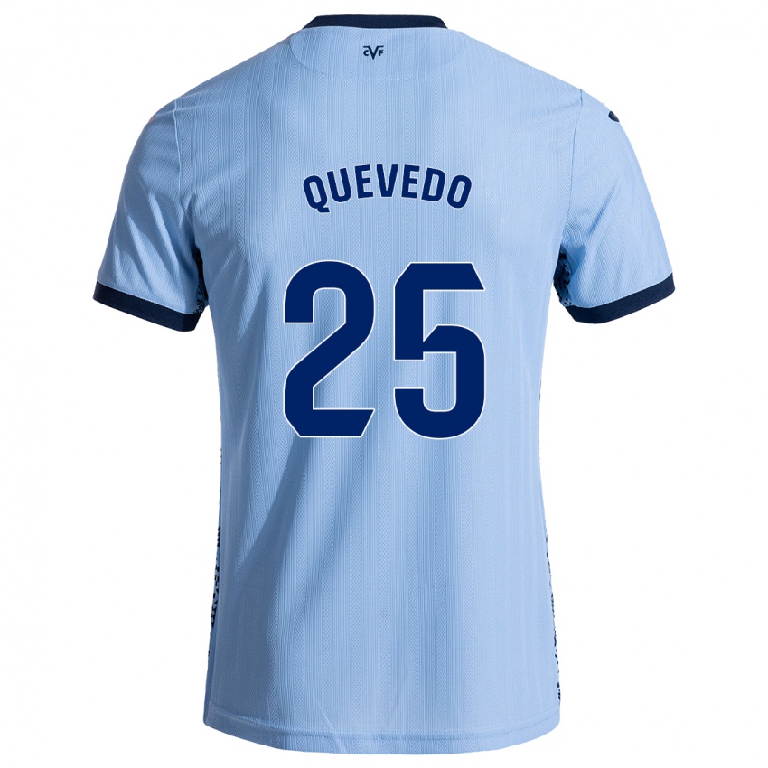 Bambino Maglia Alex Quevedo #25 Azzurro Cielo Kit Gara Away 2024/25 Maglietta