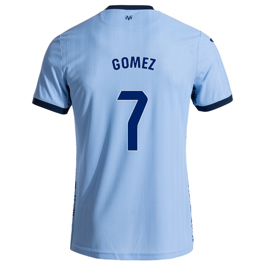 Bambino Maglia Lucía Gómez #7 Azzurro Cielo Kit Gara Away 2024/25 Maglietta