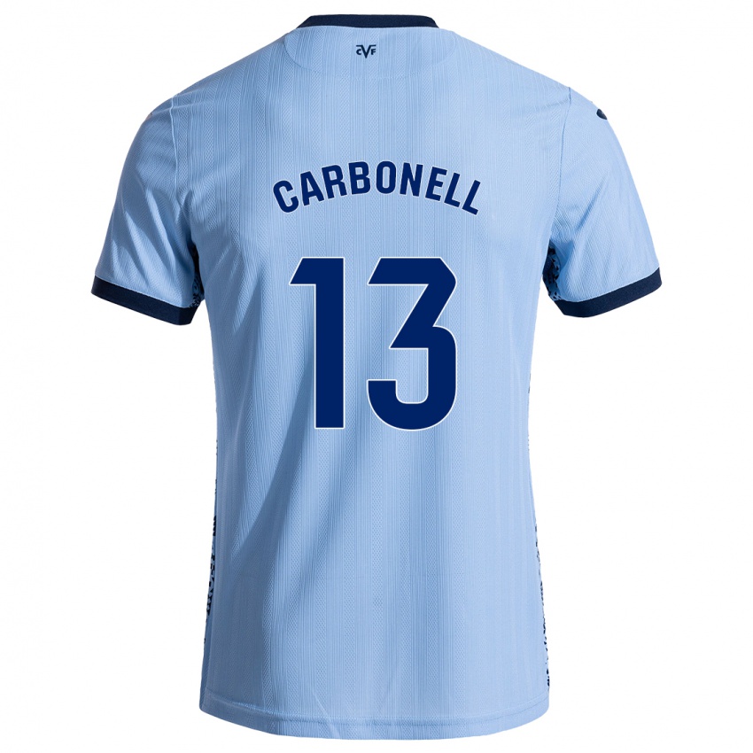 Bambino Maglia Carmen Carbonell #13 Azzurro Cielo Kit Gara Away 2024/25 Maglietta