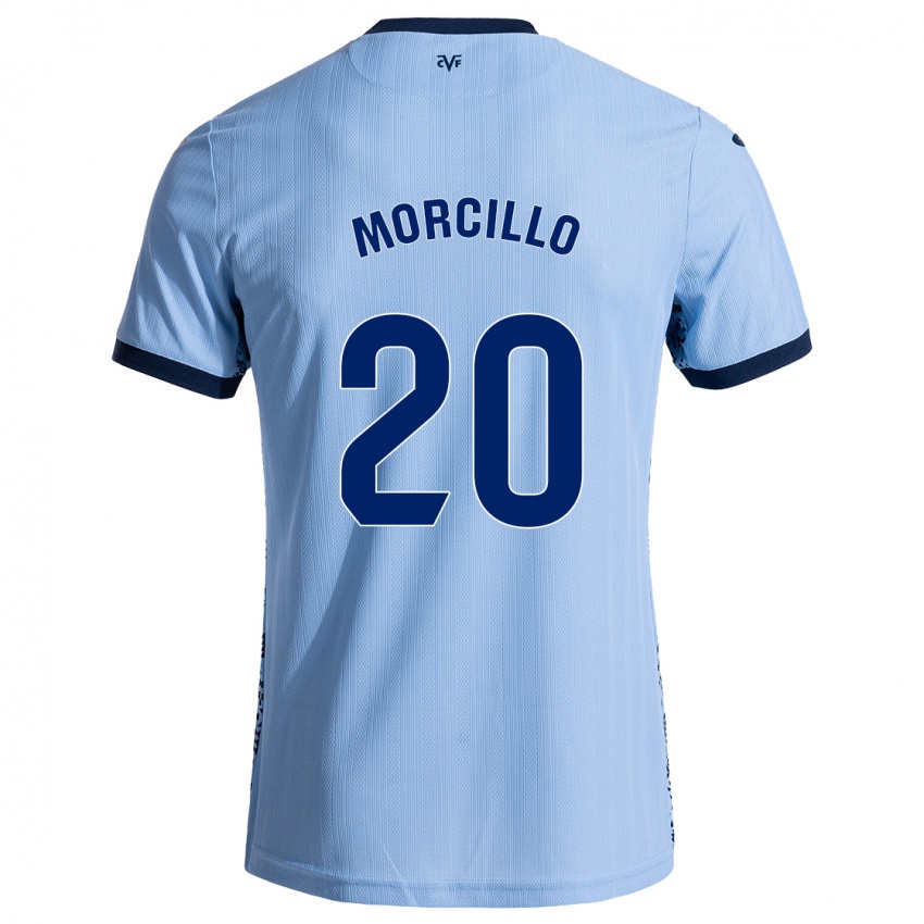 Bambino Maglia Raquel Morcillo #20 Azzurro Cielo Kit Gara Away 2024/25 Maglietta