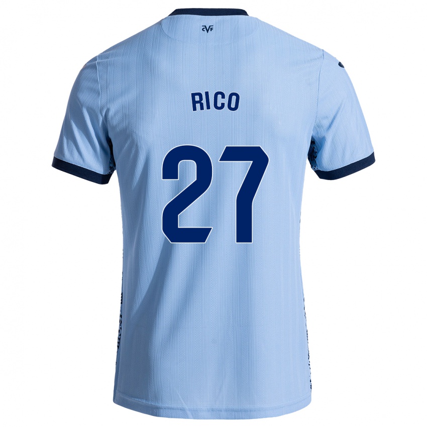 Bambino Maglia Vera Rico #27 Azzurro Cielo Kit Gara Away 2024/25 Maglietta