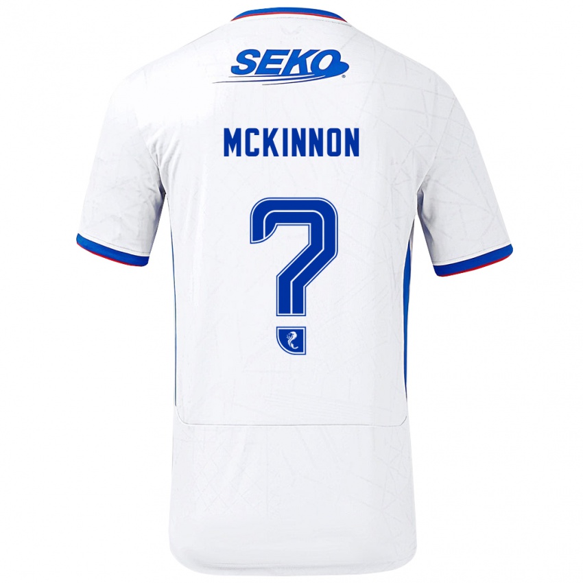 Bambino Maglia Cole Mckinnon #0 Bianco Blu Kit Gara Away 2024/25 Maglietta