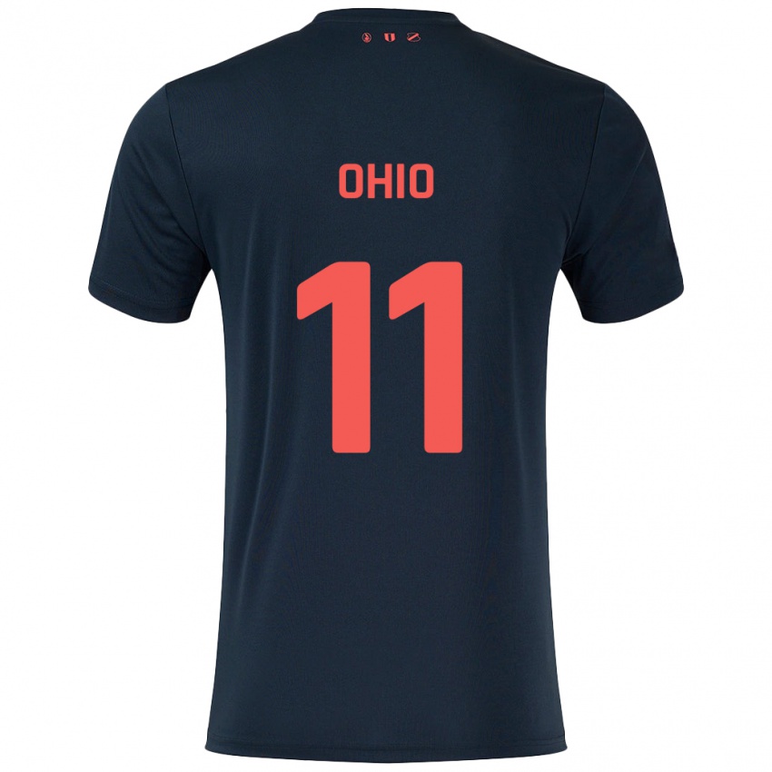 Bambino Maglia Noah Ohio #11 Nero Rosso Kit Gara Away 2024/25 Maglietta