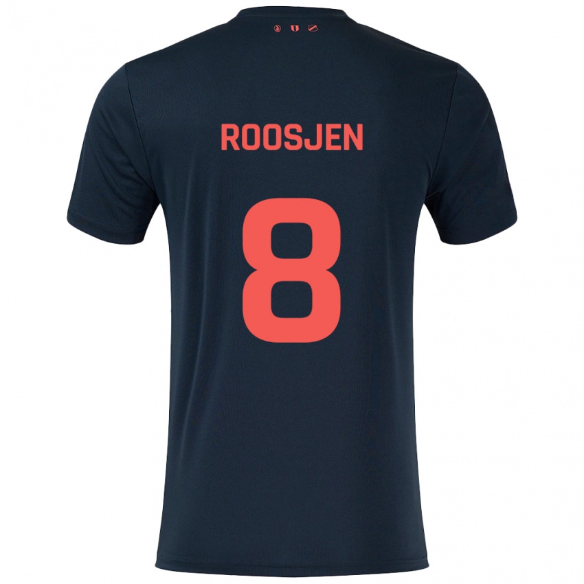 Bambino Maglia Judith Roosjen #8 Nero Rosso Kit Gara Away 2024/25 Maglietta