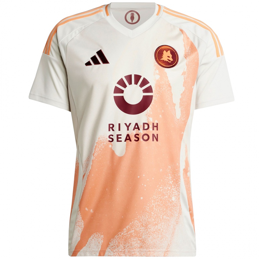 Bambino Maglia Stephan El Shaarawy #92 Crema Bianco Arancione Kit Gara Away 2024/25 Maglietta