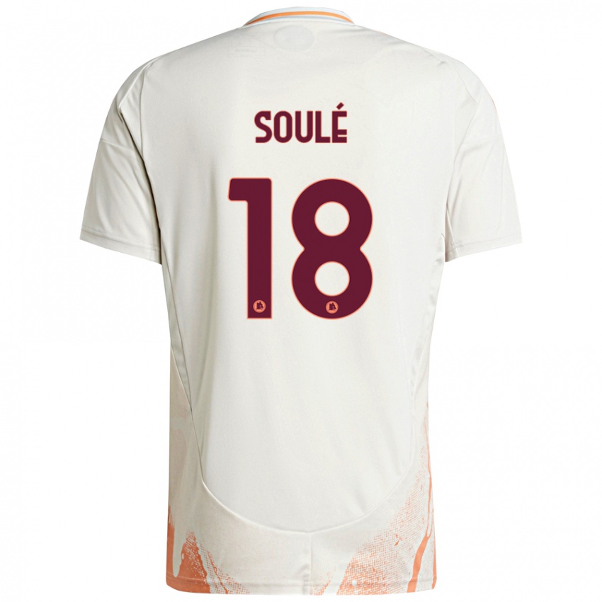 Bambino Maglia Matías Soulé #18 Crema Bianco Arancione Kit Gara Away 2024/25 Maglietta