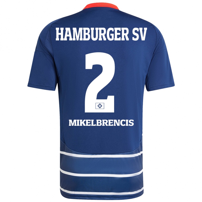 Bambino Maglia William Mikelbrencis #2 Blu Scuro Kit Gara Away 2024/25 Maglietta