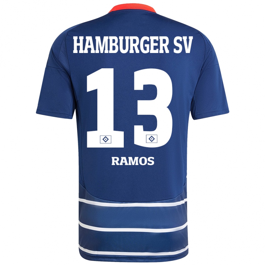 Bambino Maglia Guilherme Ramos #13 Blu Scuro Kit Gara Away 2024/25 Maglietta