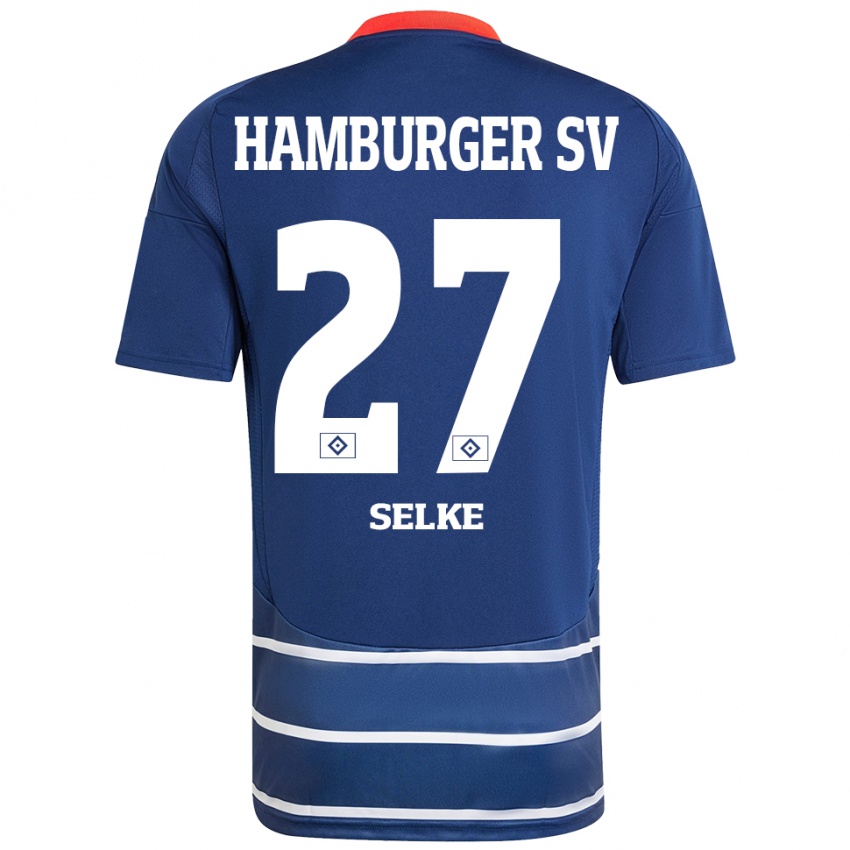 Bambino Maglia Davie Selke #27 Blu Scuro Kit Gara Away 2024/25 Maglietta