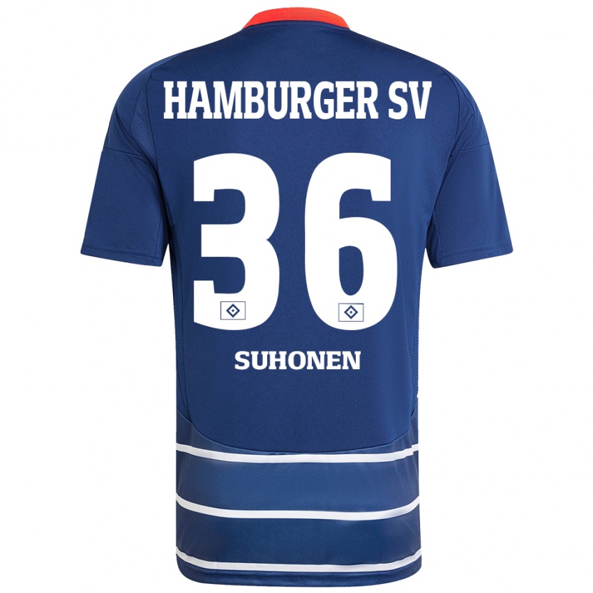 Bambino Maglia Anssi Suhonen #36 Blu Scuro Kit Gara Away 2024/25 Maglietta