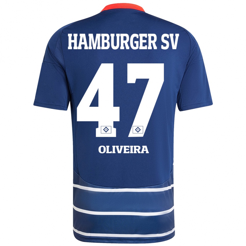 Bambino Maglia Nicolas Oliveira #47 Blu Scuro Kit Gara Away 2024/25 Maglietta