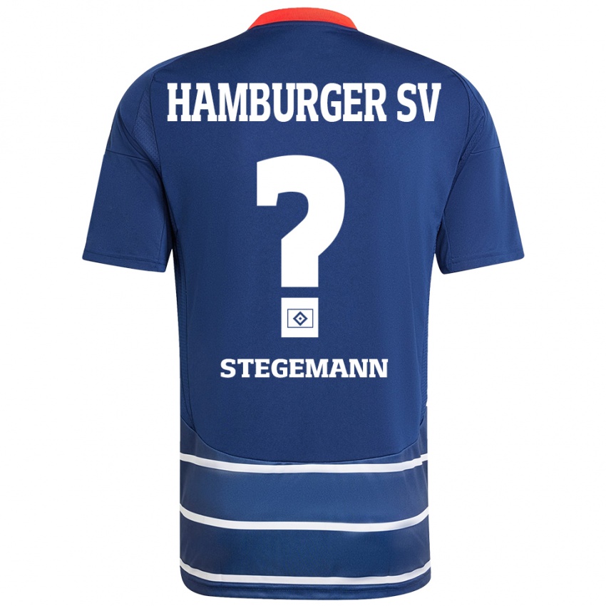 Bambino Maglia Jean-Pierre Stegemann #0 Blu Scuro Kit Gara Away 2024/25 Maglietta