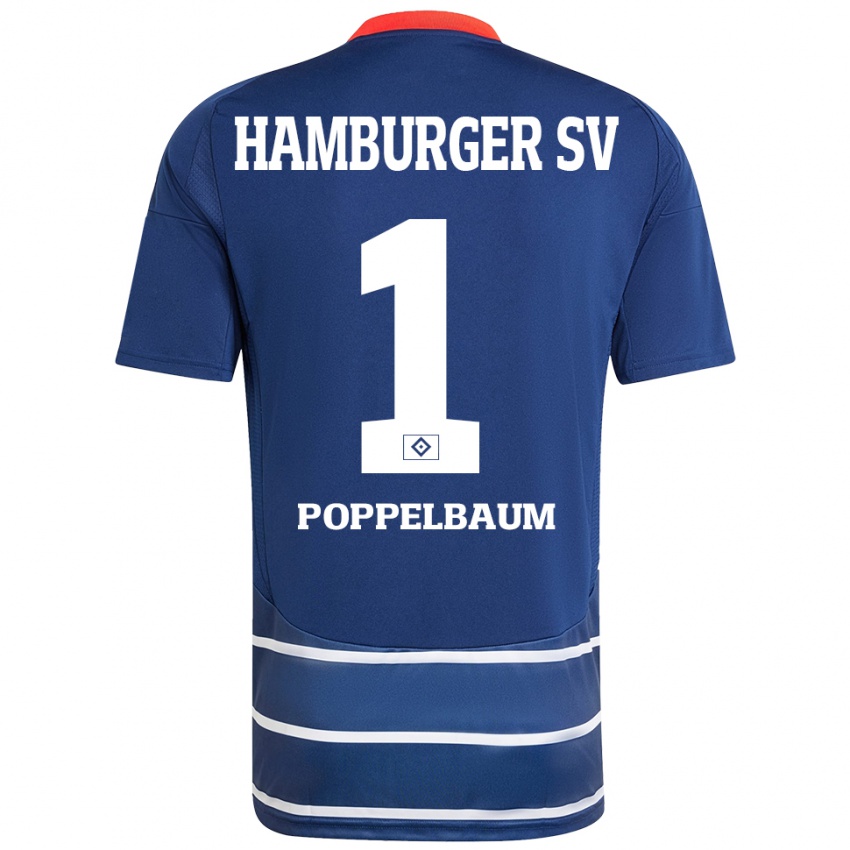 Bambino Maglia Colin Poppelbaum #1 Blu Scuro Kit Gara Away 2024/25 Maglietta