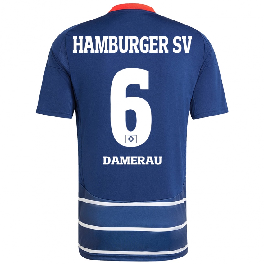 Bambino Maglia Alexander Werner Damerau #6 Blu Scuro Kit Gara Away 2024/25 Maglietta