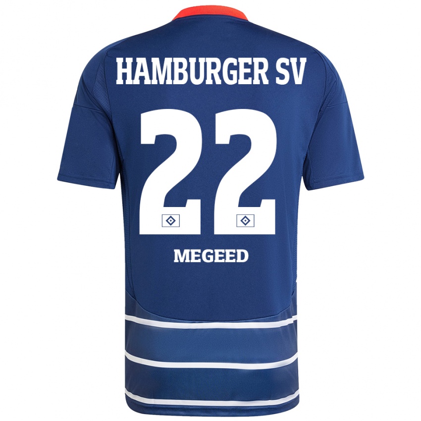 Bambino Maglia Omar Megeed #22 Blu Scuro Kit Gara Away 2024/25 Maglietta