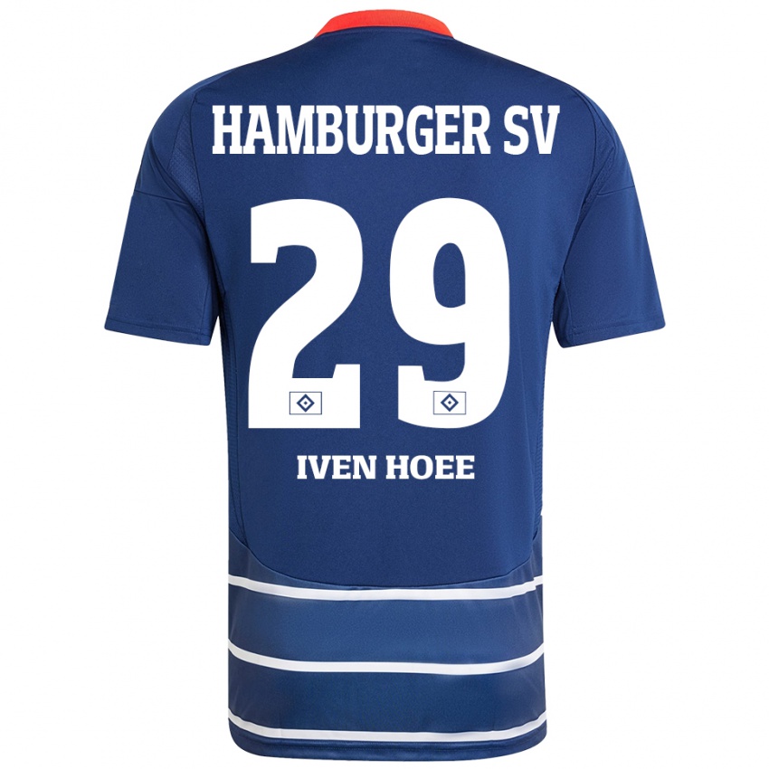 Bambino Maglia Lennart Iven Hoee #29 Blu Scuro Kit Gara Away 2024/25 Maglietta