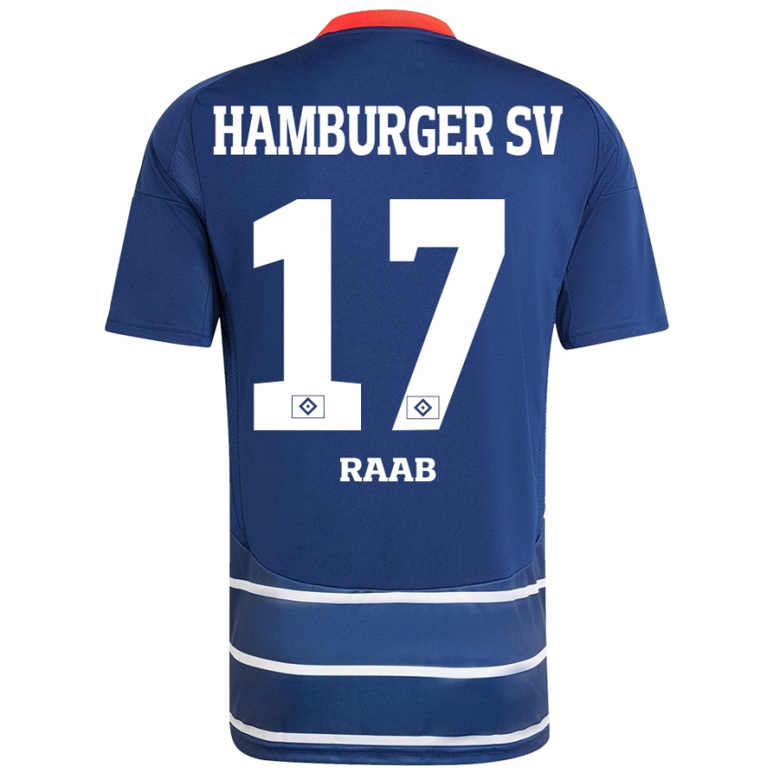 Bambino Maglia Lotte Raab #17 Blu Scuro Kit Gara Away 2024/25 Maglietta