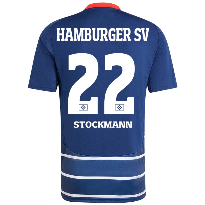 Bambino Maglia Sarah Stöckmann #22 Blu Scuro Kit Gara Away 2024/25 Maglietta