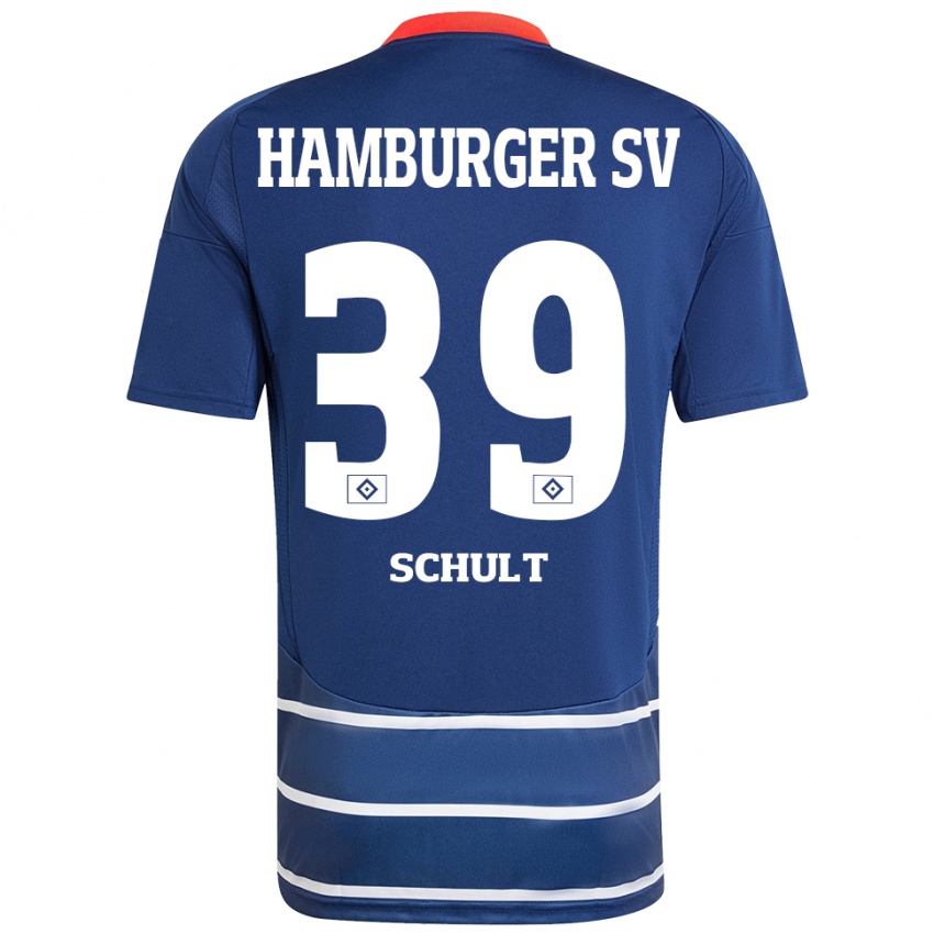 Bambino Maglia Almuth Schult #39 Blu Scuro Kit Gara Away 2024/25 Maglietta