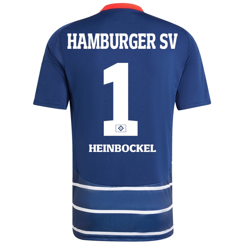 Bambino Maglia Simon Heinbockel #1 Blu Scuro Kit Gara Away 2024/25 Maglietta