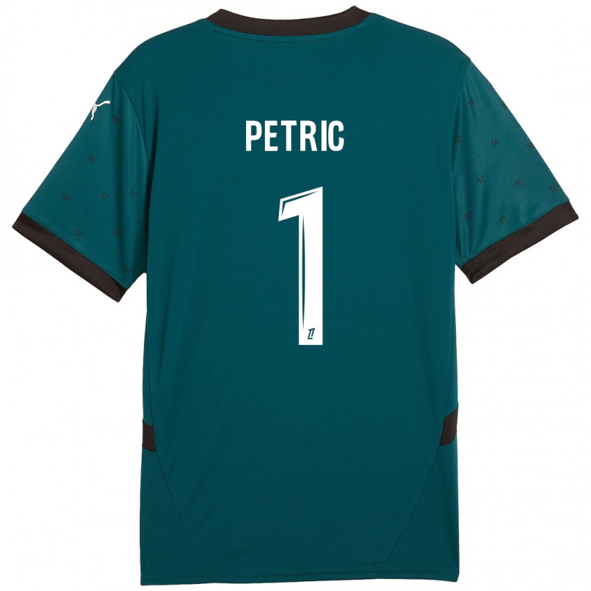 Bambino Maglia Denis Petric #1 Verde Scuro Kit Gara Away 2024/25 Maglietta