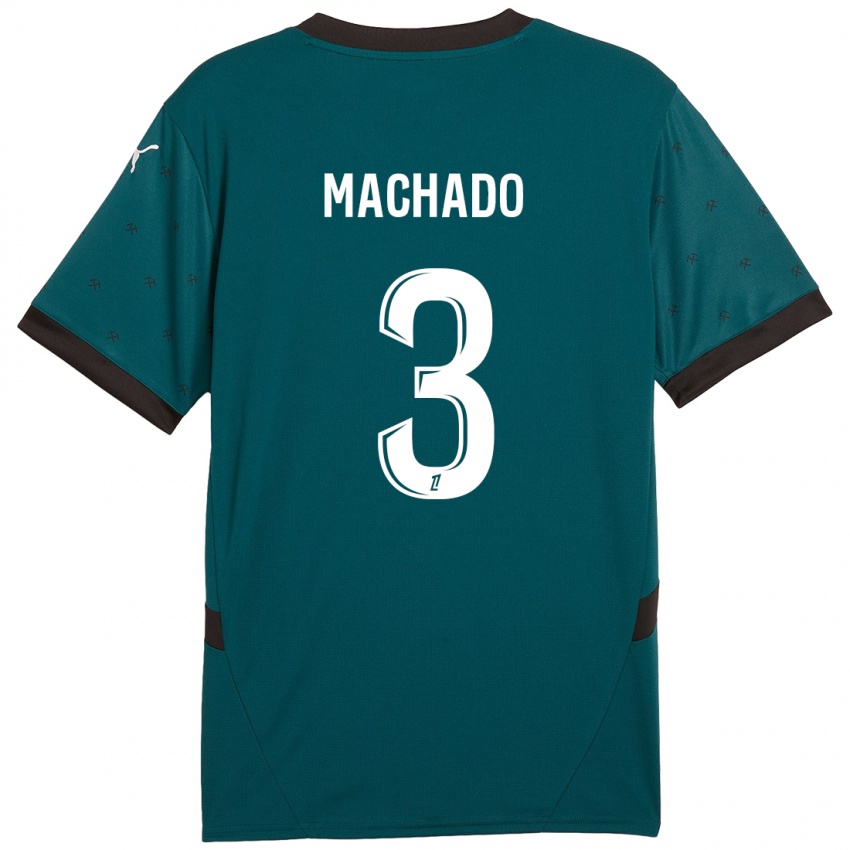 Bambino Maglia Deiver Machado #3 Verde Scuro Kit Gara Away 2024/25 Maglietta