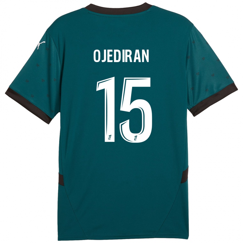 Bambino Maglia Hamzat Ojediran #15 Verde Scuro Kit Gara Away 2024/25 Maglietta