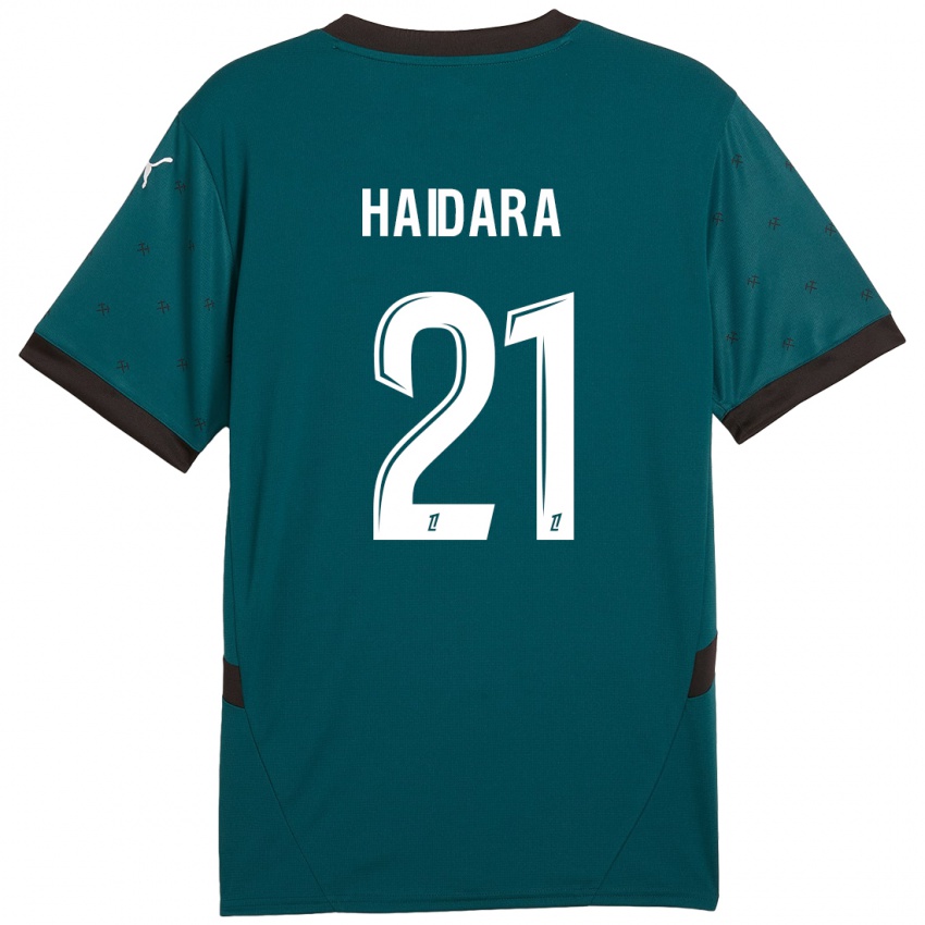 Bambino Maglia Massadio Haidara #21 Verde Scuro Kit Gara Away 2024/25 Maglietta