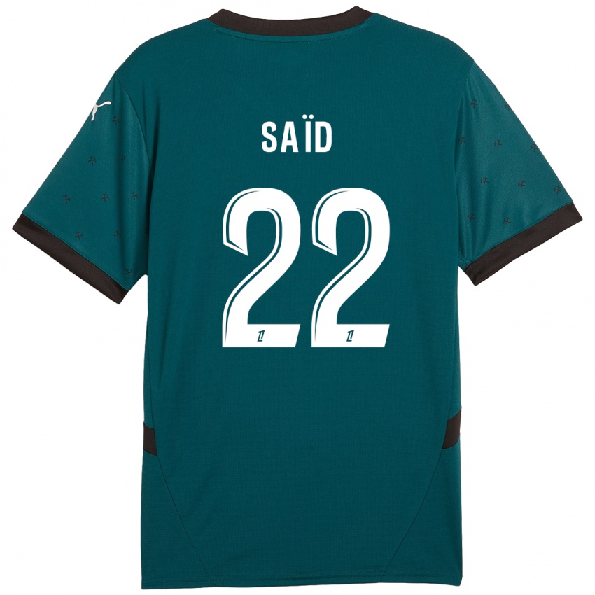 Bambino Maglia Wesley Saïd #22 Verde Scuro Kit Gara Away 2024/25 Maglietta