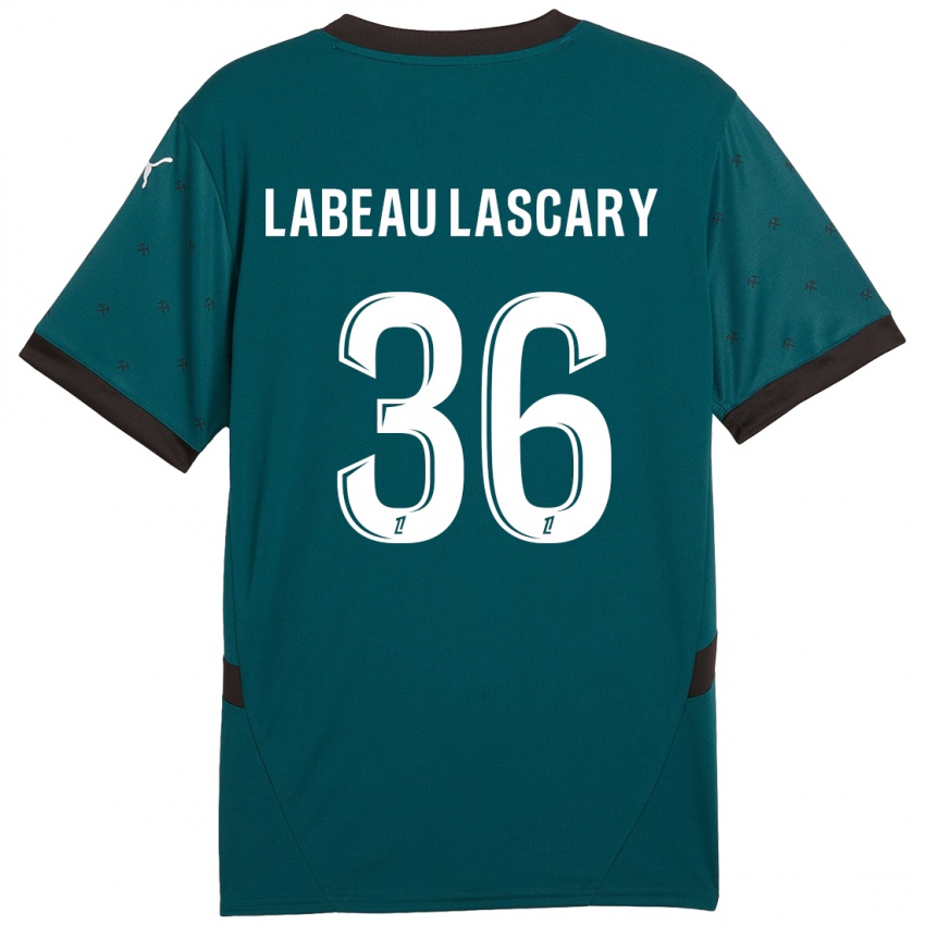 Bambino Maglia Rémy Labeau Lascary #36 Verde Scuro Kit Gara Away 2024/25 Maglietta