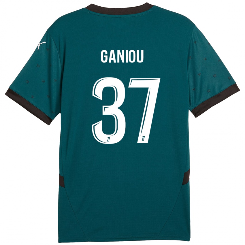 Bambino Maglia Ismaëlo Ganiou #37 Verde Scuro Kit Gara Away 2024/25 Maglietta